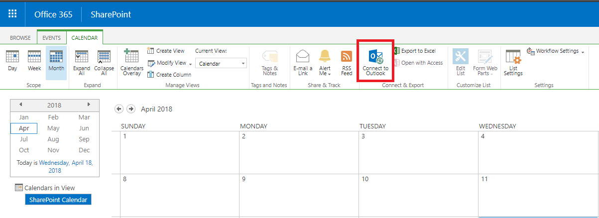 SharePoint Calendar Permission Issues in Outlook 2016 Microsoft Community
