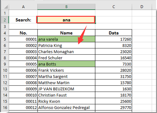 Excel| How To Highlight The Search Word - Microsoft Community