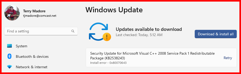Security Update for Microsoft Visual C++ 2008 Service Pack 1 