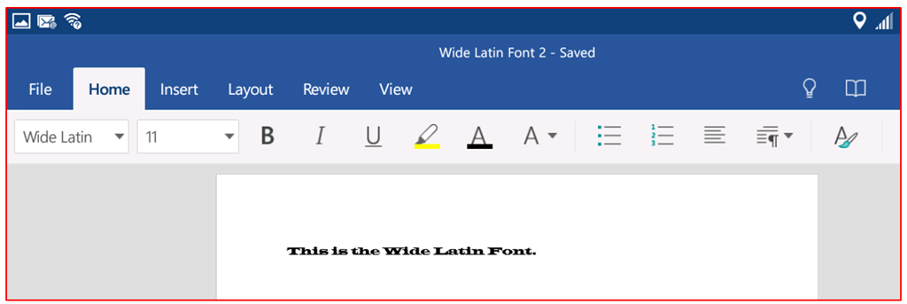 How To Add A Font To Microsoft Word On An Android Tablet Microsoft Community