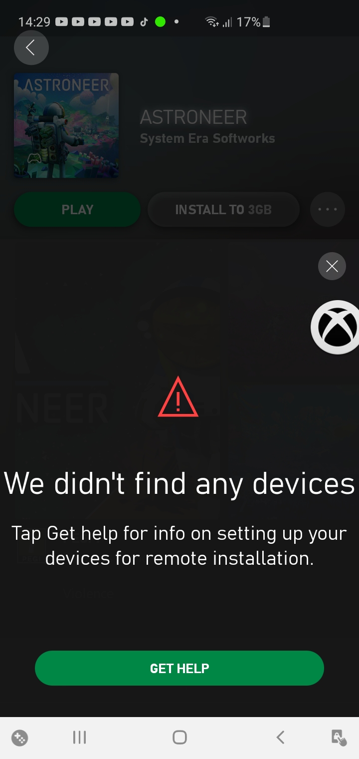 xbox app cant download games