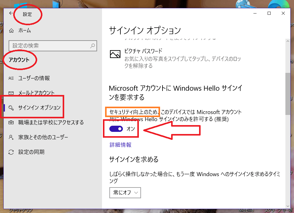 その他のセキュリティオプション 見つからない オファー