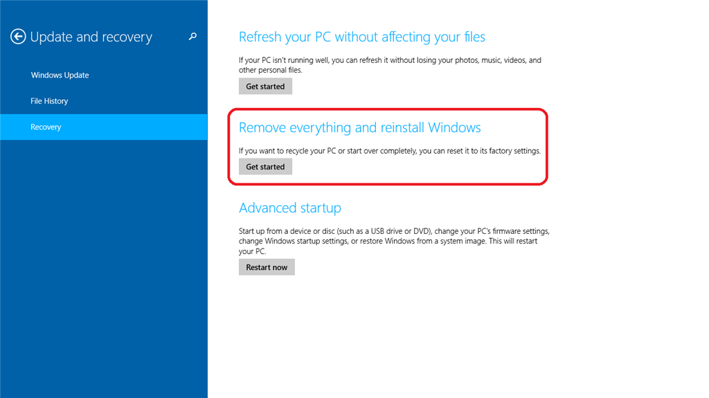 Does remove everything reinstall Windows 10?
