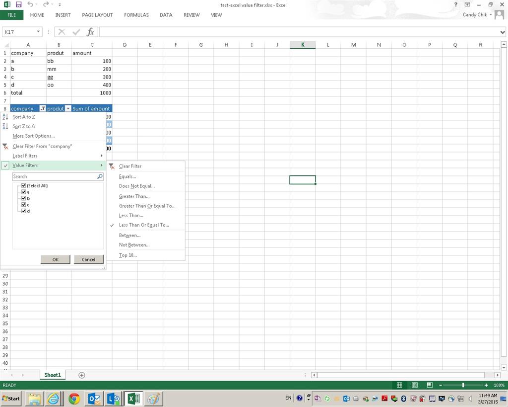 How to get details of a filtered total from a pivot table? - Microsoft ...