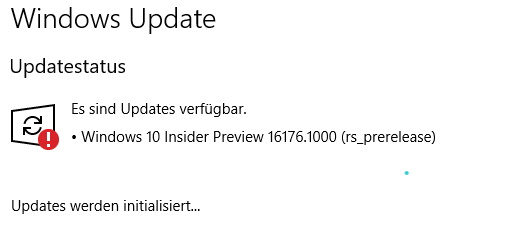 Windows Update blockiert, weil es denkt, es läuft noch ein Update (tut es nicht)