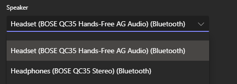 Ms teams bluetooth discount headset not working