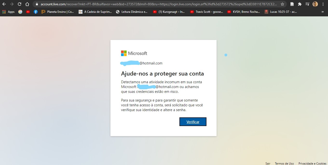 Verificar a sua conta. Verifique se você entrou na Microsoft Store