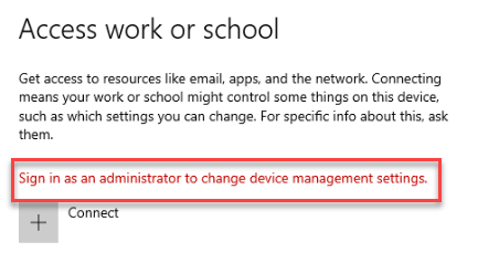 Windows 10 - Access work or school issue adding - Microsoft Community