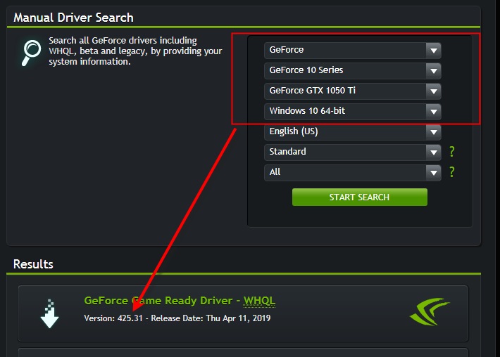 Driver nvidia geforce best sale windows 10 64 bit