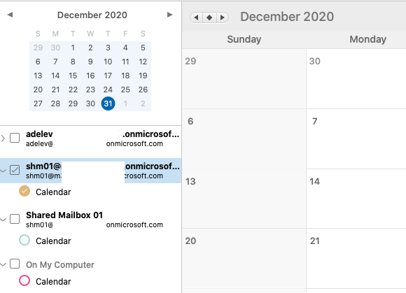 Shared Mailbox Calendar issue in Outlook for Mac Microsoft Community