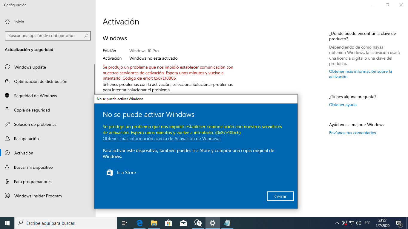 No Puedo Activar Window 10 Despues De Reinstalar El Sistema Microsoft Community 2306