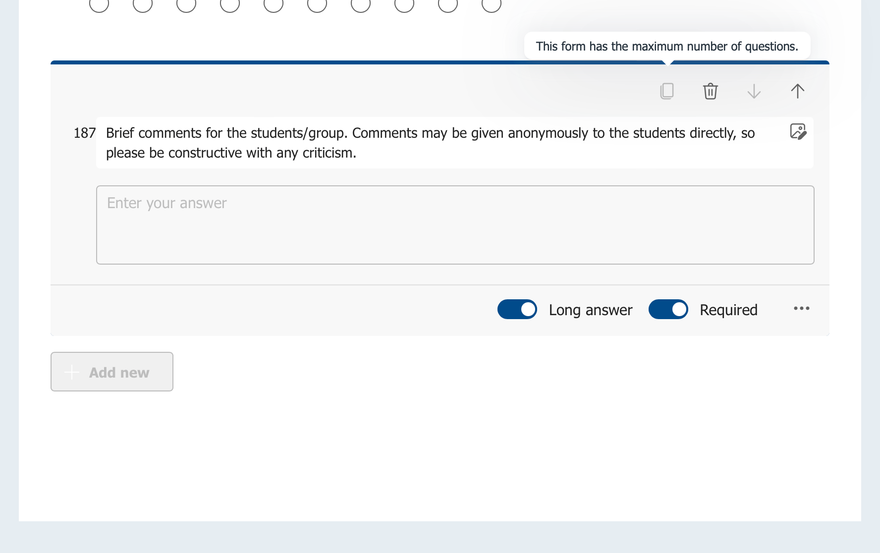 Office Forms Now Limits The Total Number Of Questions Microsoft   Fca1d81b 23d1 45cd Aa82 159ac91f76d0