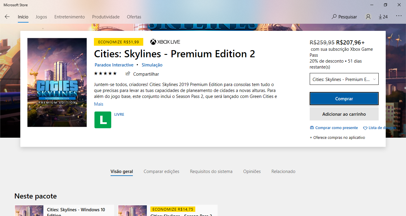 Jogo cities skyline windows 10 - edition - Microsoft Community