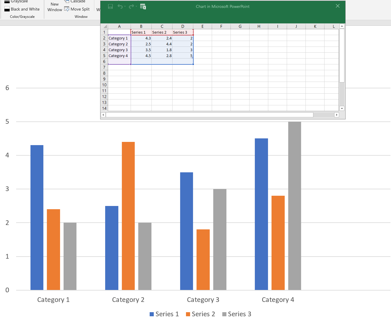 Can't get rid of blank space in powerpoint graph - Microsoft Community