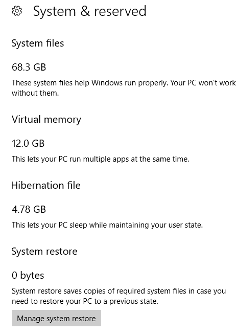 how much space does windows 7 take
