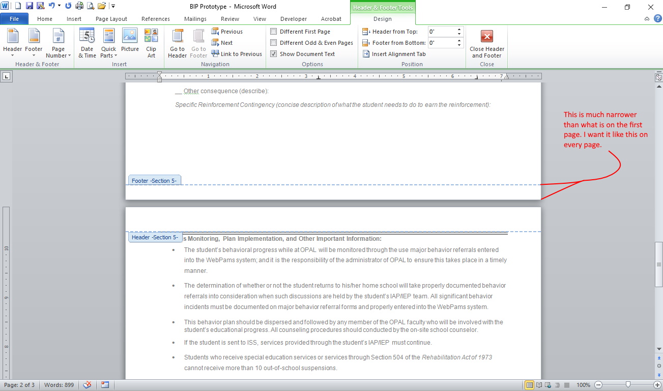 Office 2010, Microsoft Word: How to completely remove the footer ...