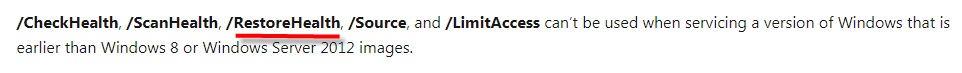 he DISM log file can be found at C:\Windows\Logs\DISM\dism.log ...