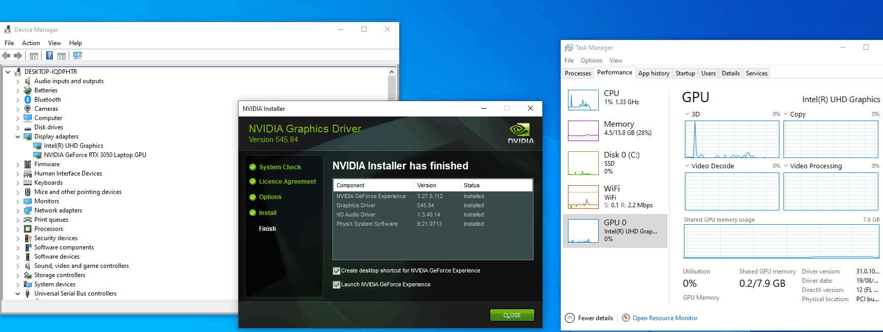 Nvidia Control Panel is not Opening GPU Driver is installed but