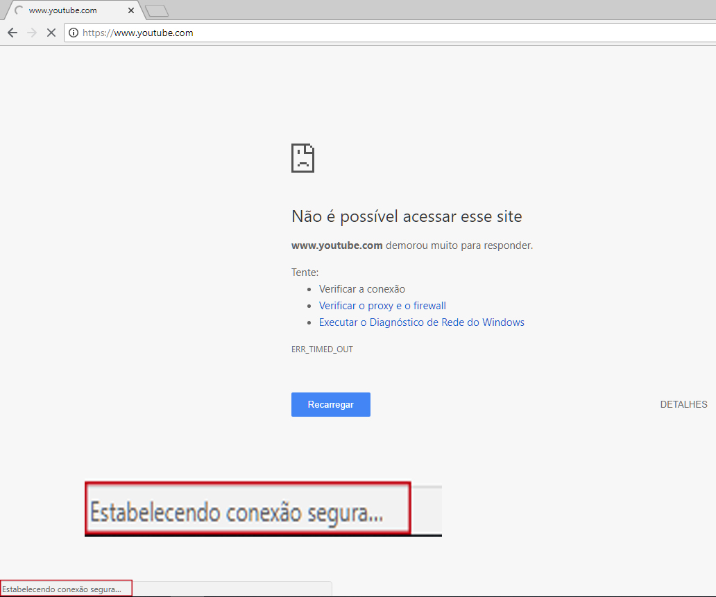 não é possivel acessar internet - Comunidade Google Chrome