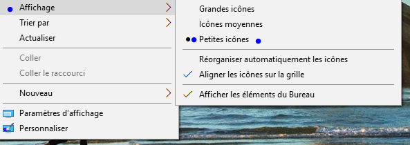 Icones De Bureau Trop Grands Impossible De Les Reduire Microsoft Community