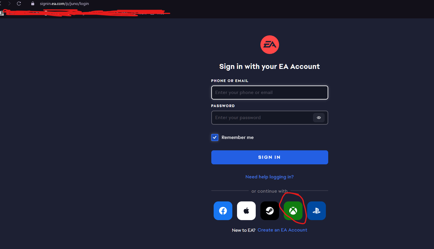 I can't log in to my EA Account