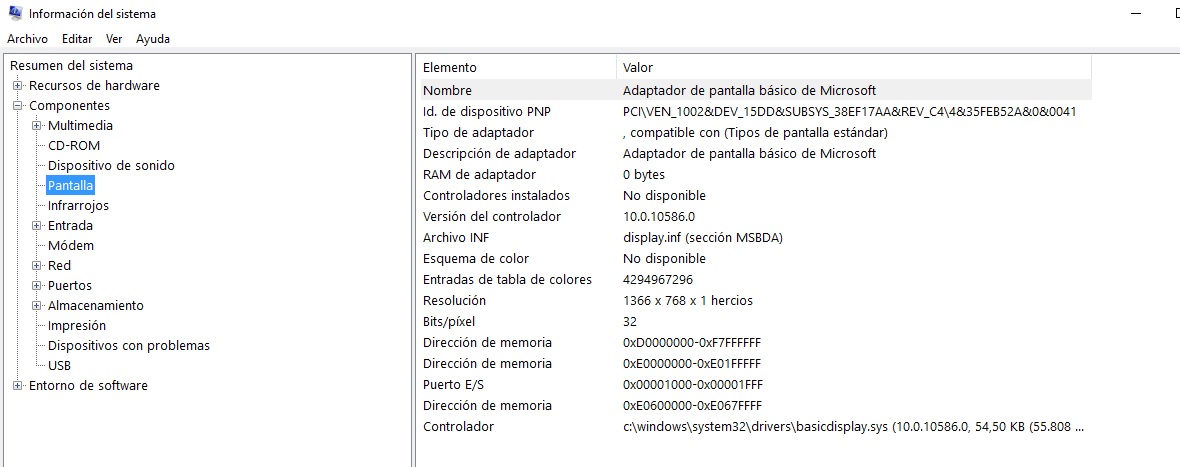 Adaptadores de pantalla windows 10 online amd