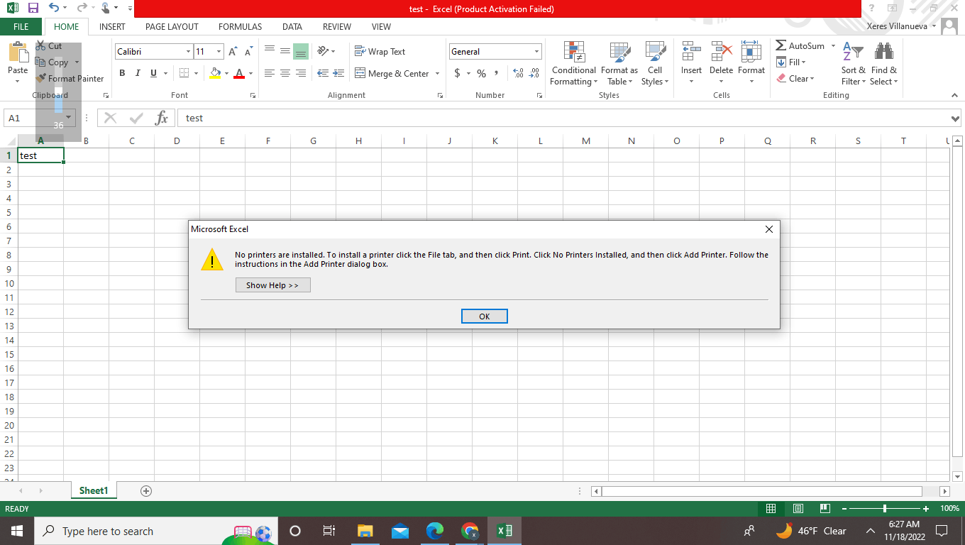 How to fix the ability to save excel files as PDF? - Microsoft Community