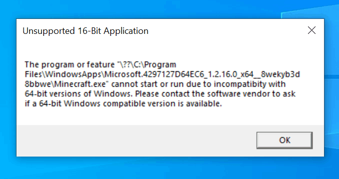 How Do I Fix The Unsupported 16 Bit Application Message That Microsoft Community 4247