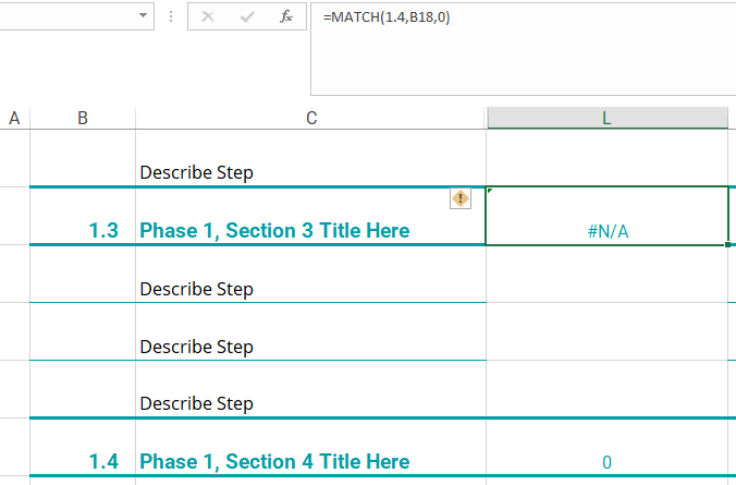 MATCH Function Error Only Solved By Clicking On Search Cell - Microsoft ...