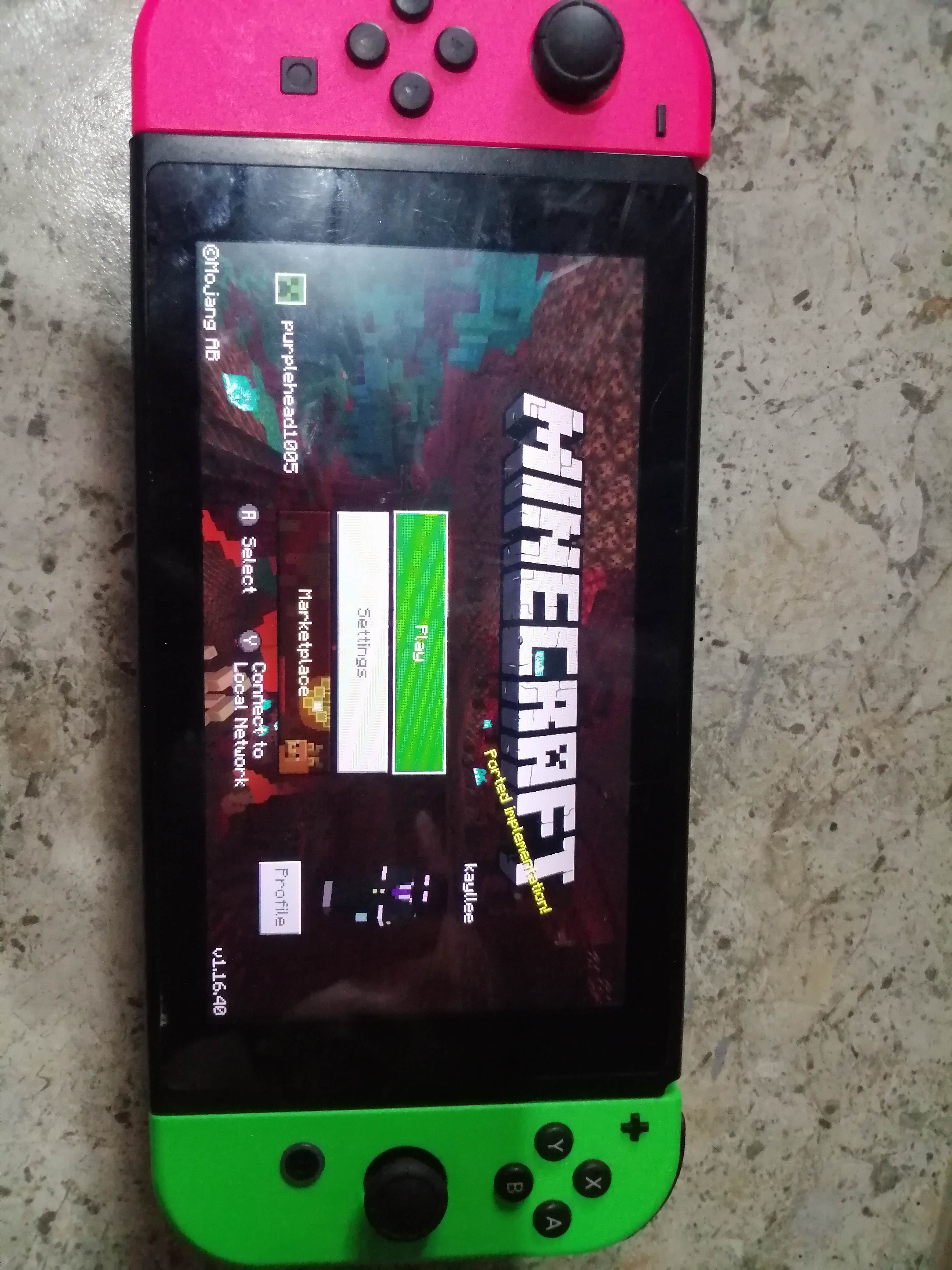 minecraft game card for nintendo switch