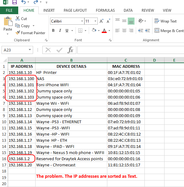 how to set ip address using microsoft excel