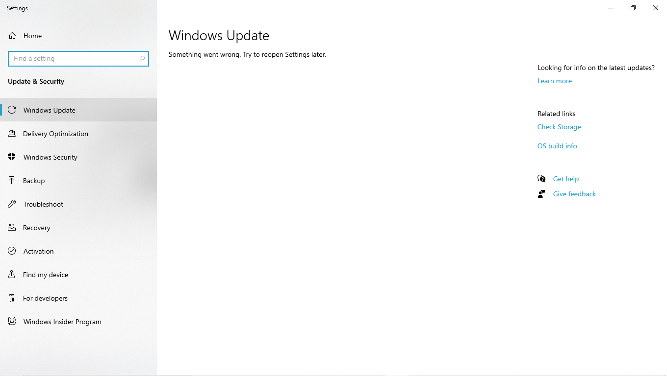 Couldnt update the windows 10 current version 20h2. error code 1058 ...