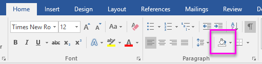 Remove all shading from document at one time - Microsoft Community