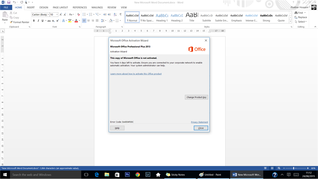 Microsoft Office 2013 Activation Issue In Windows 10 (Ms Office Home & -  Microsoft Community