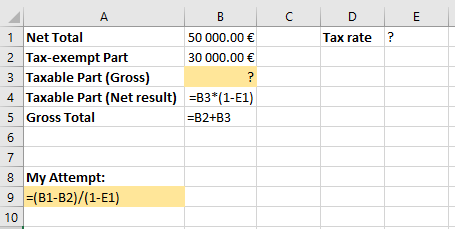 Calculate Gross Payment based on Net - Microsoft Community
