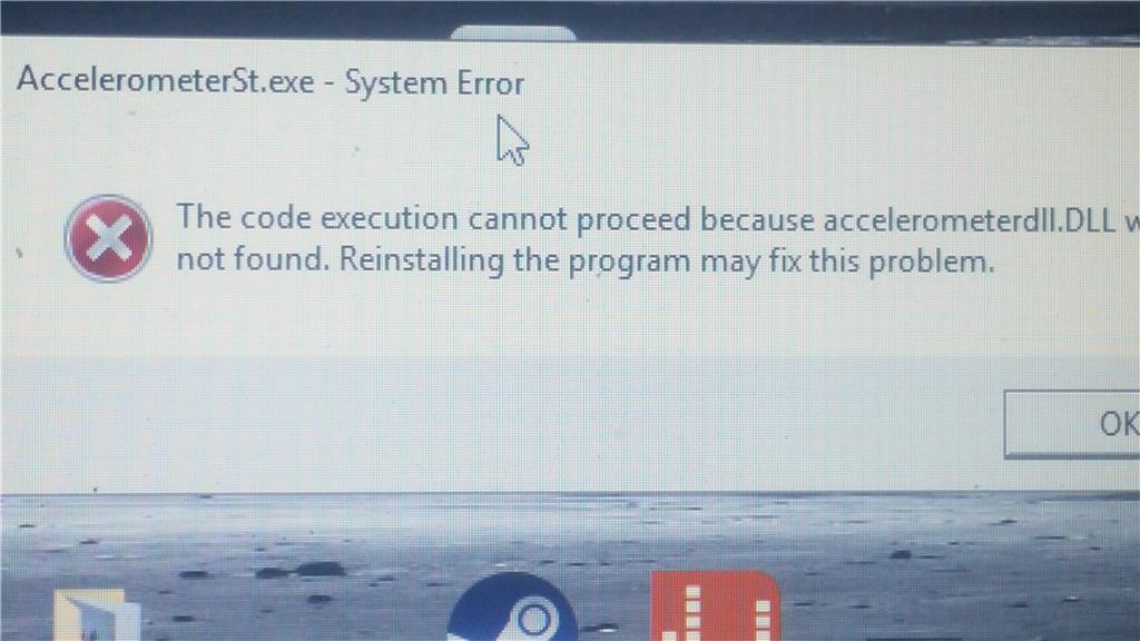 Accelerometerdll.dll missing windows 10