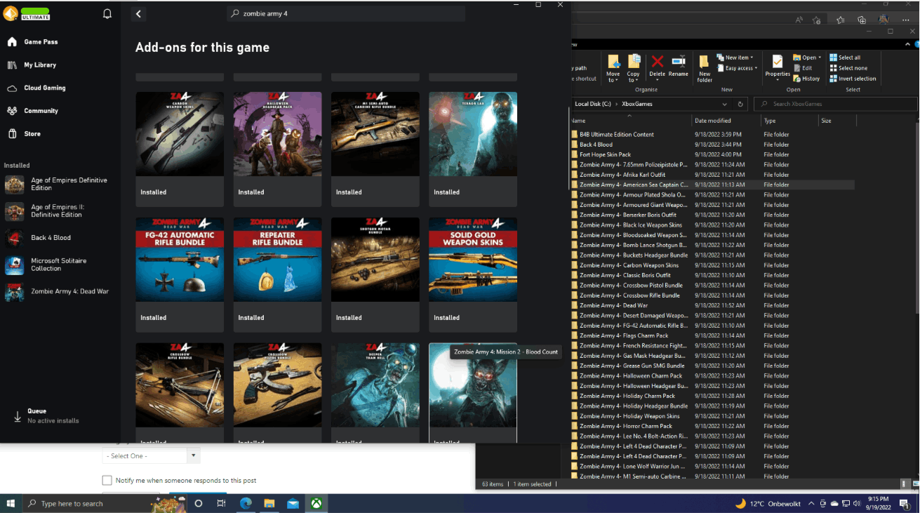 Cannot acces DLC content in Zombie Army 4 on PC (Gamepass) - Microsoft ...