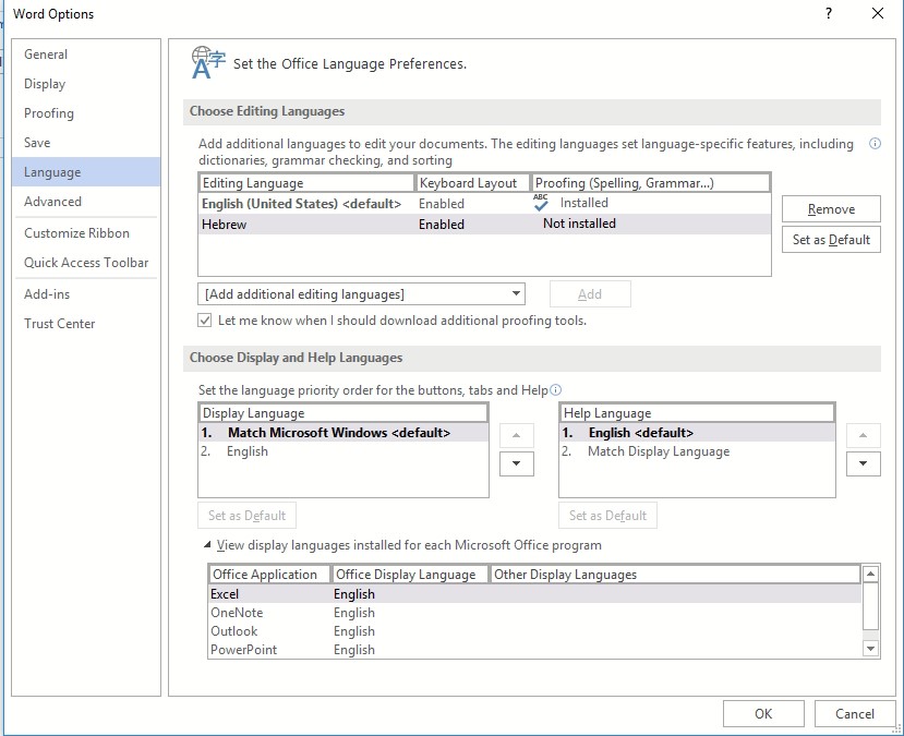 Office 2016 64 Bit Language Pack Microsoft Community