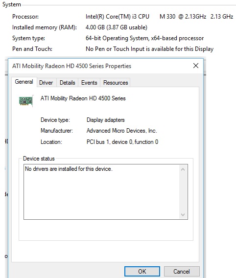 Amd mobility radeon hd 4500 series driver windows 10 hot sale